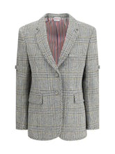 THOM BROWNE 42 prince of wales wool blazer