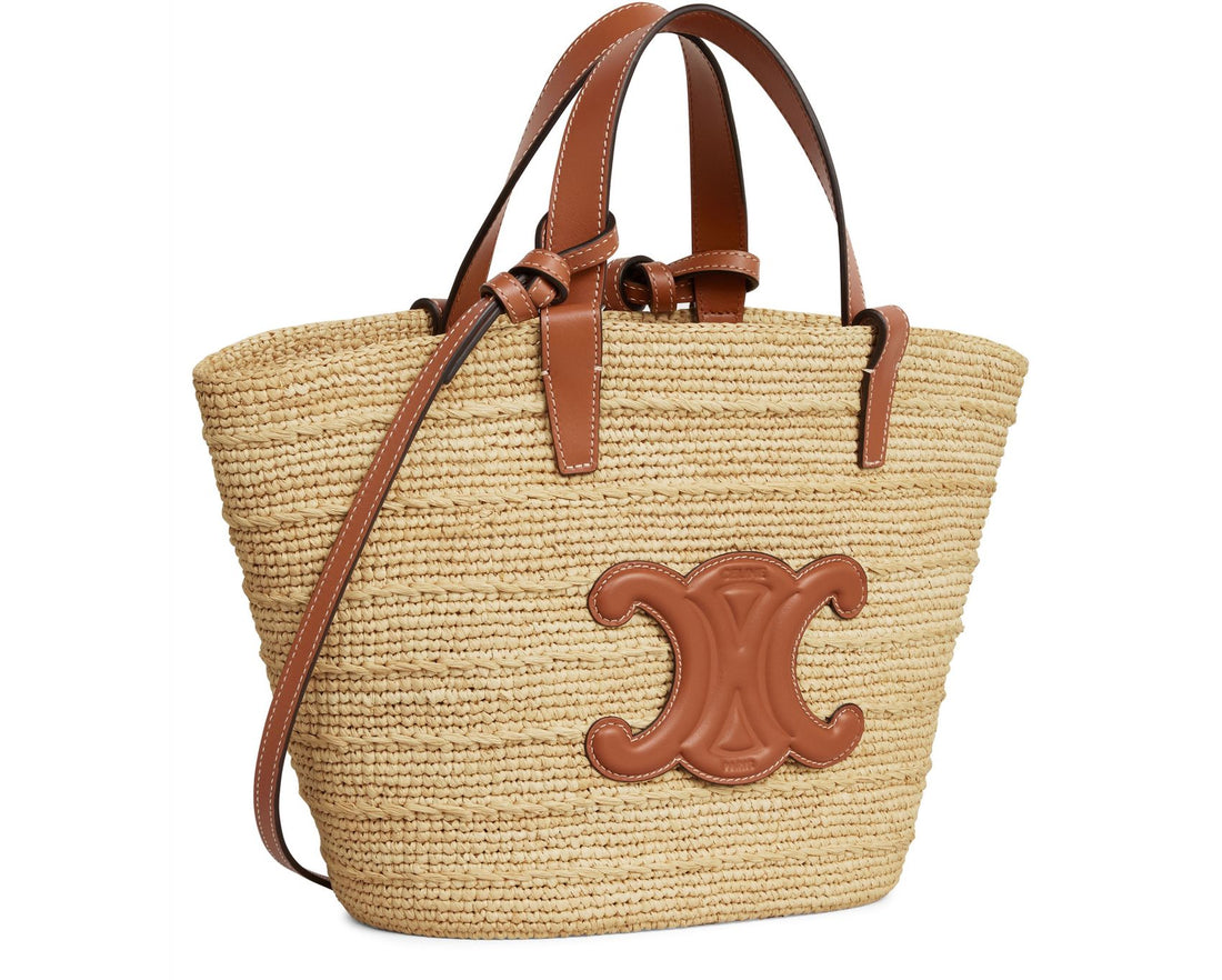 Teen Panier Raffia Tote Bag