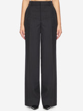 GUCCI 44 pinstriped wool trousers