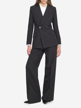 GUCCI 44 pinstriped wool trousers