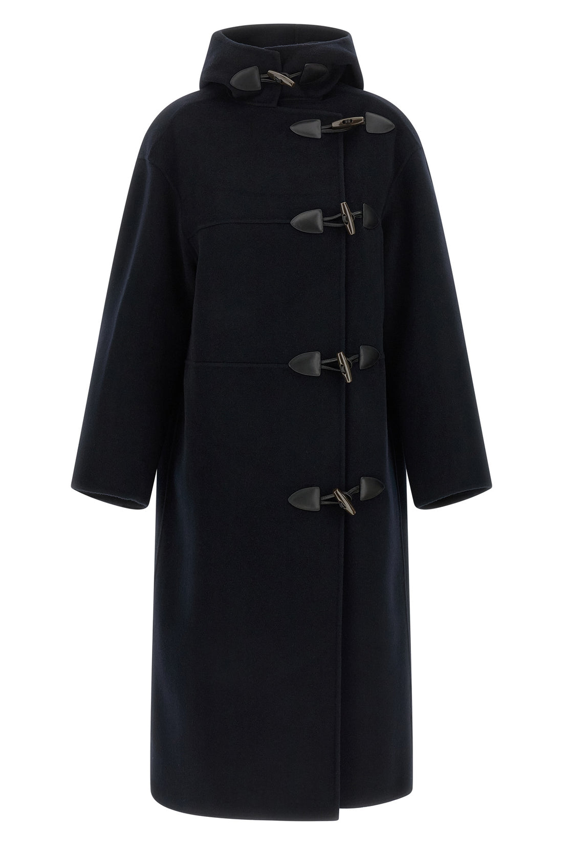 ROHE 36 the rohe duffle coat in wool and cashmere blend redefines the codes of outerwear