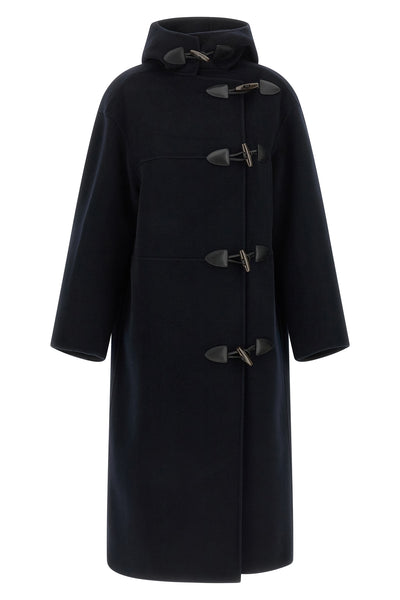 the rohe duffle coat in wool and cashmere blend redefines the codes of outerwear