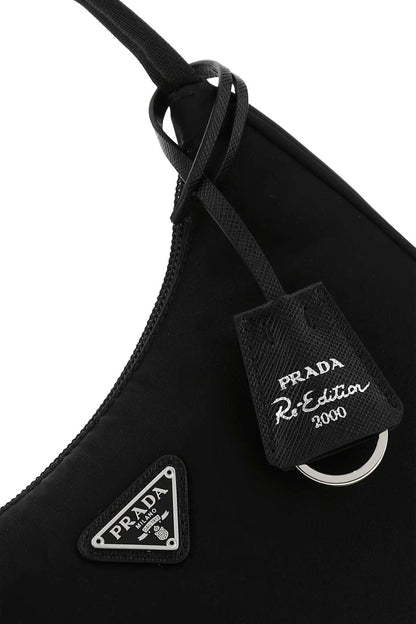 Re-Edition 2000 Nylon Black Shoulder Bag