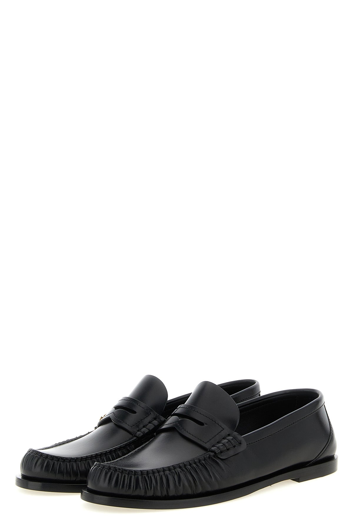 laurent smooth leather loafers