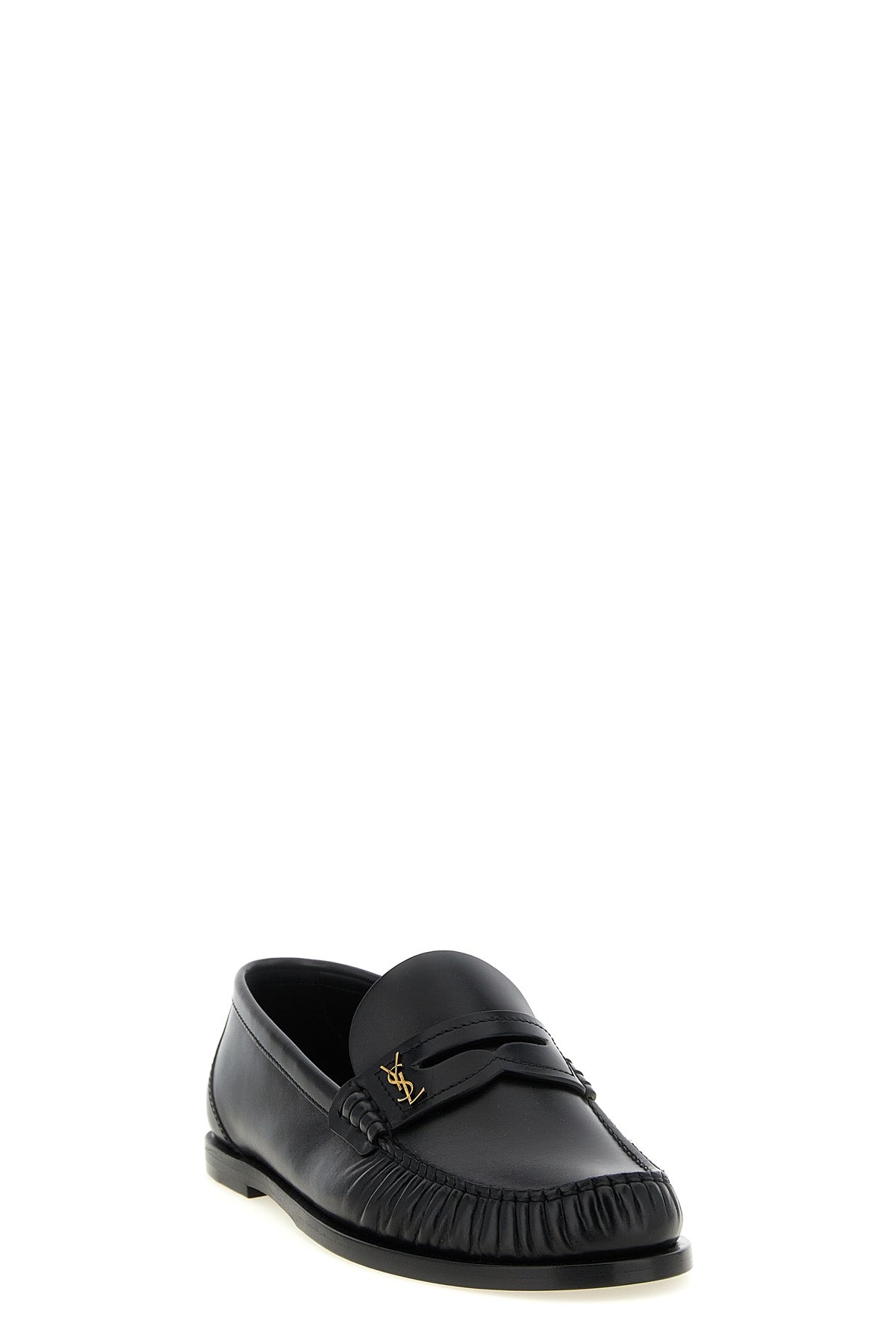 laurent smooth leather loafers