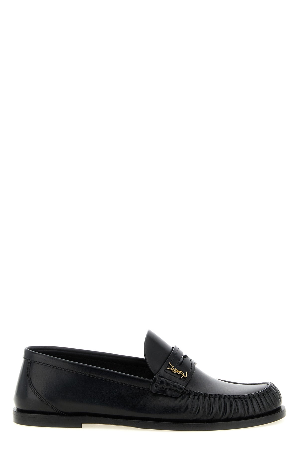 laurent smooth leather loafers