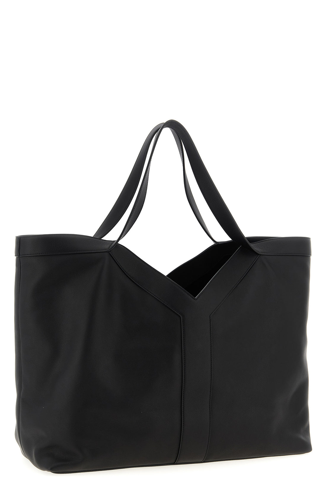 SAINT LAURENT OS large shopping bag in finely hammered leather