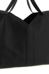 large shopping bag in finely hammered leather