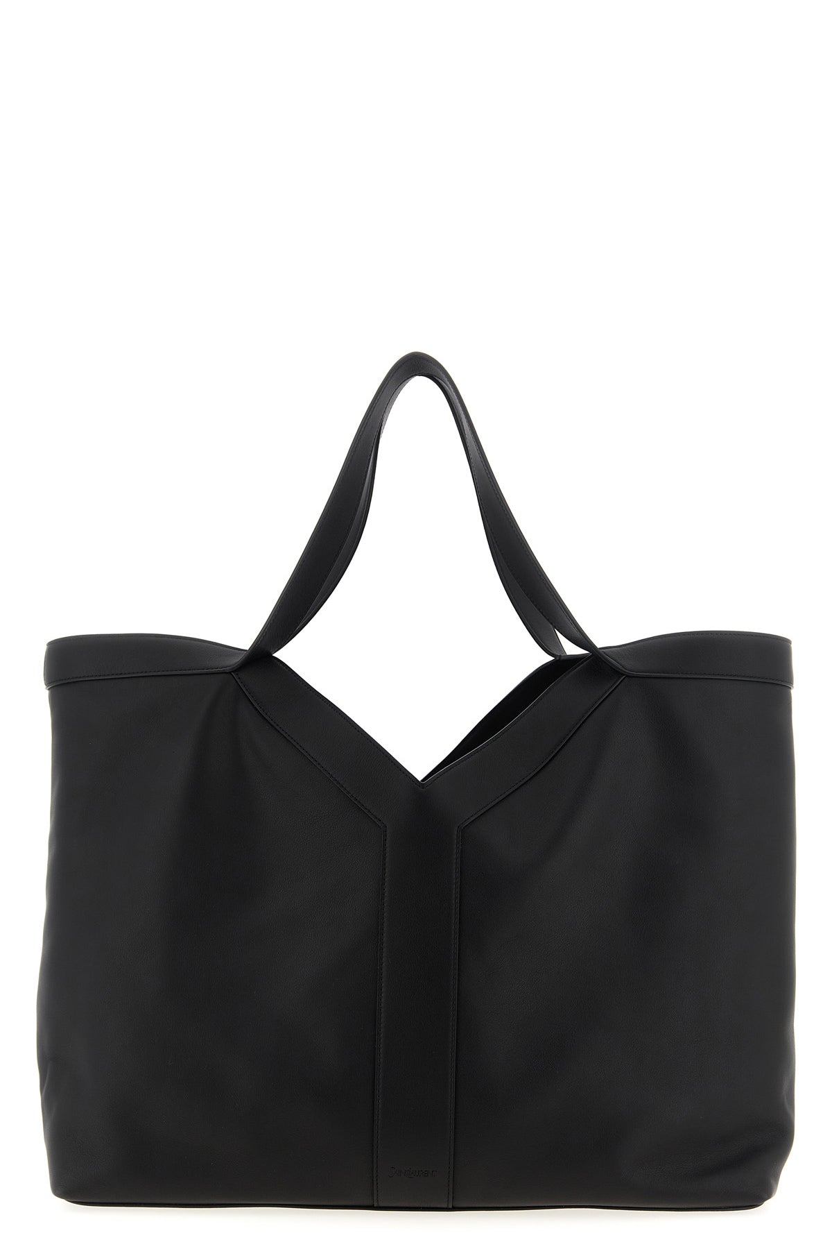 large shopping bag in finely hammered leather