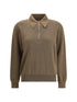 PHOEBE PHILO M zipped polo in fine merino wool