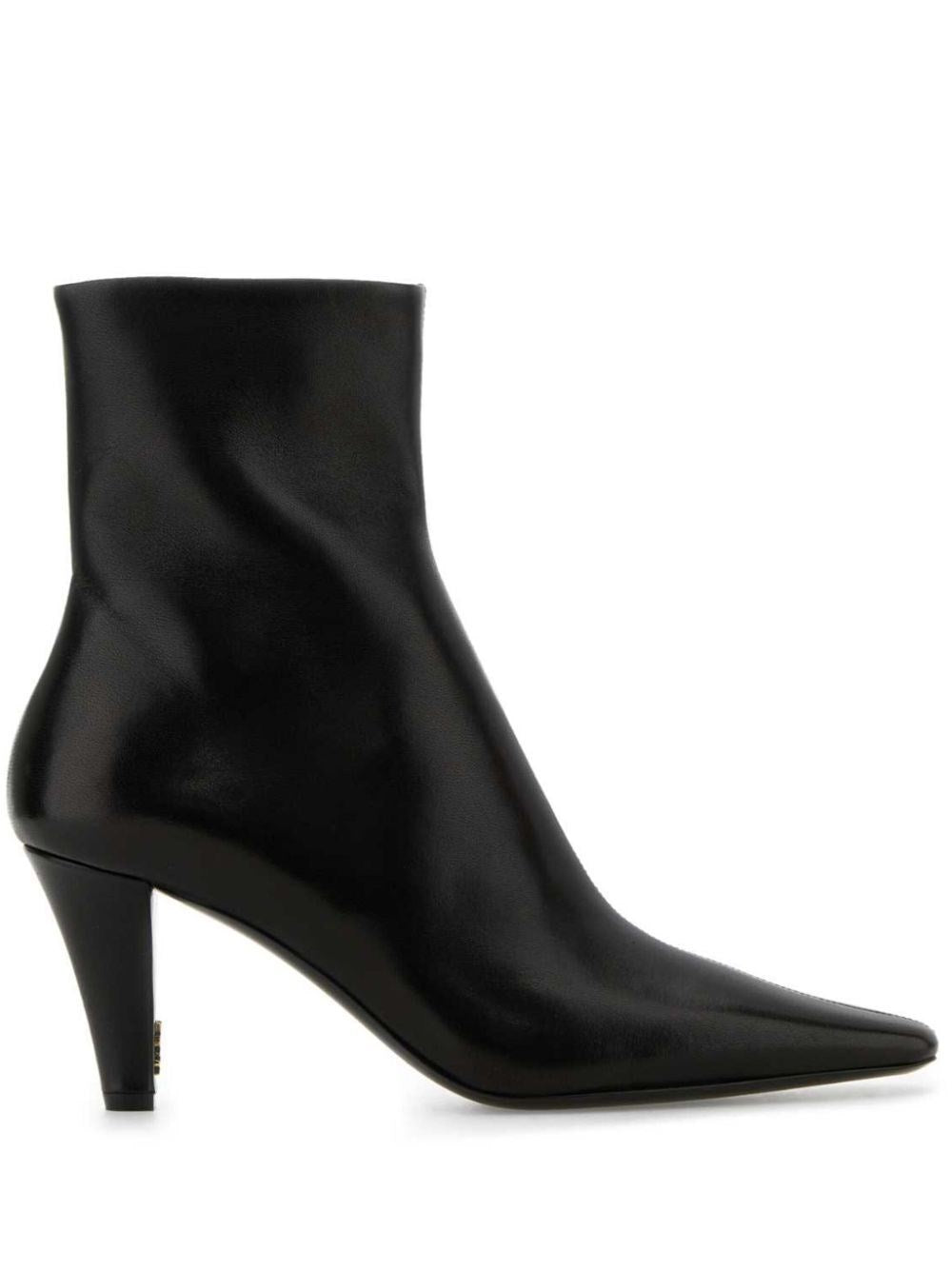 Saint Laurent Jill 75 Booties In Smooth Leather