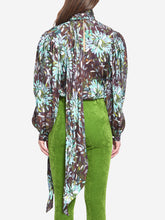 GUCCI 40 printed silk twill shirt