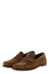 laurent suede loafers