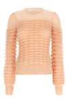 hypnotic scallop mohair blend sweater