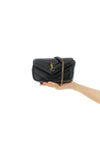 loulou mini crossbody bag in chevron quilted lamb leather