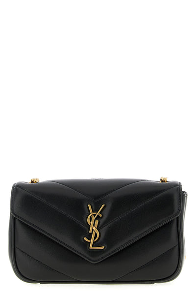 loulou mini crossbody bag in chevron quilted lamb leather