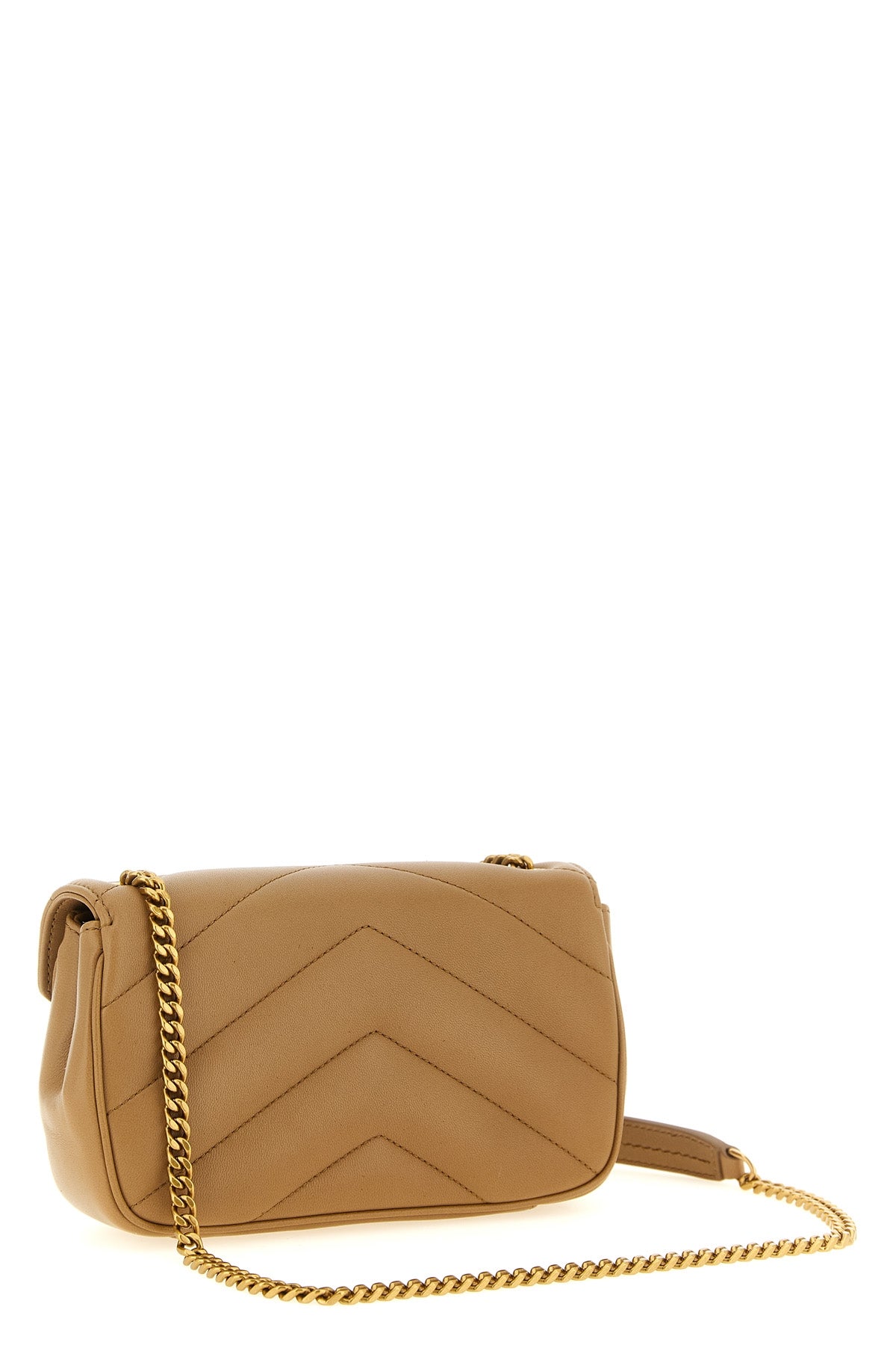 loulou mini crossbody bag in chevron quilted lamb leather
