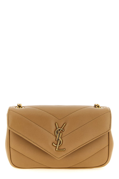 loulou mini crossbody bag in chevron quilted lamb leather