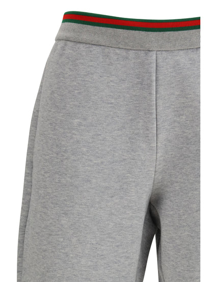 GUCCI S cotton jersey leisure trousers