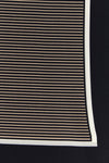 striped semi-transparent silk charmeuse scarf