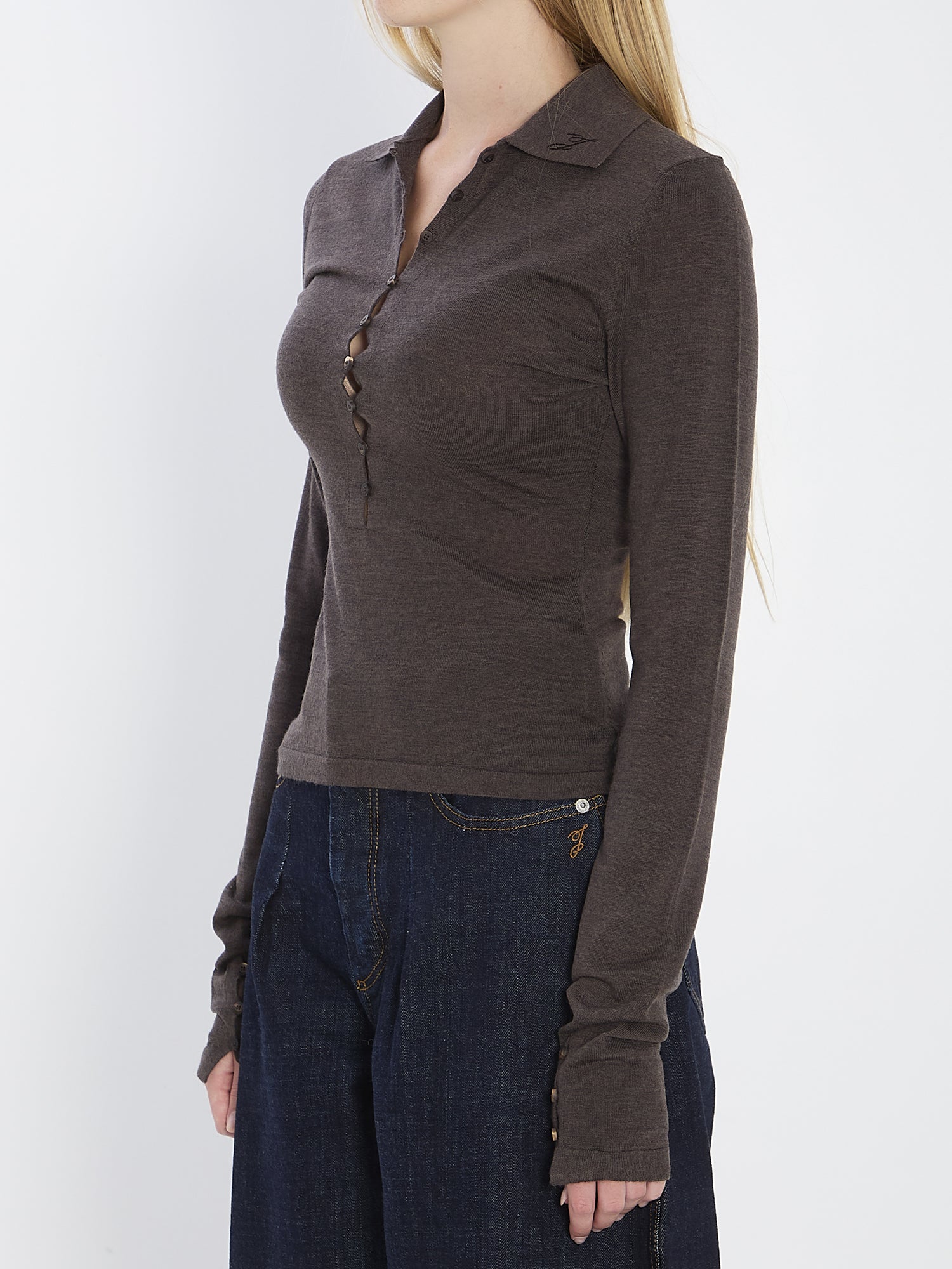 JACQUEMUS 36 fine merino wool knit