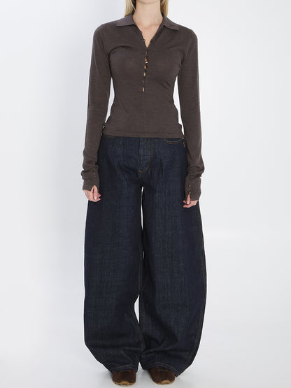 JACQUEMUS 36 fine merino wool knit