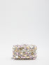 SELF PORTRAIT OS multi crystal embellished clutch bag