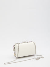 SELF PORTRAIT OS multi crystal embellished clutch bag