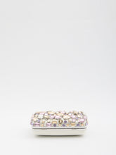 SELF PORTRAIT OS multi crystal embellished clutch bag