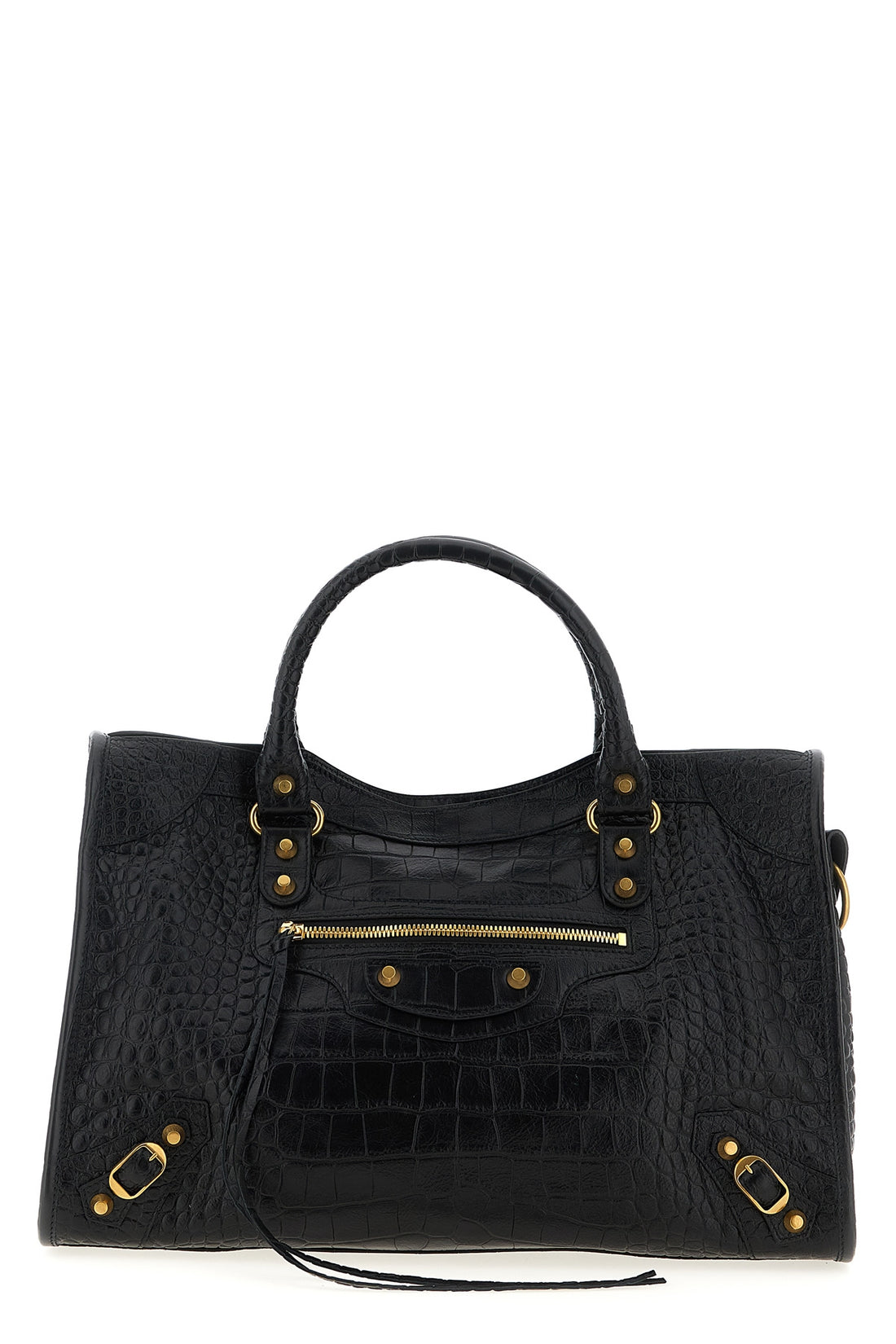 BALENCIAGA OS le city bag m leather handbag