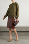 slightly fleece cotton sweatshirt