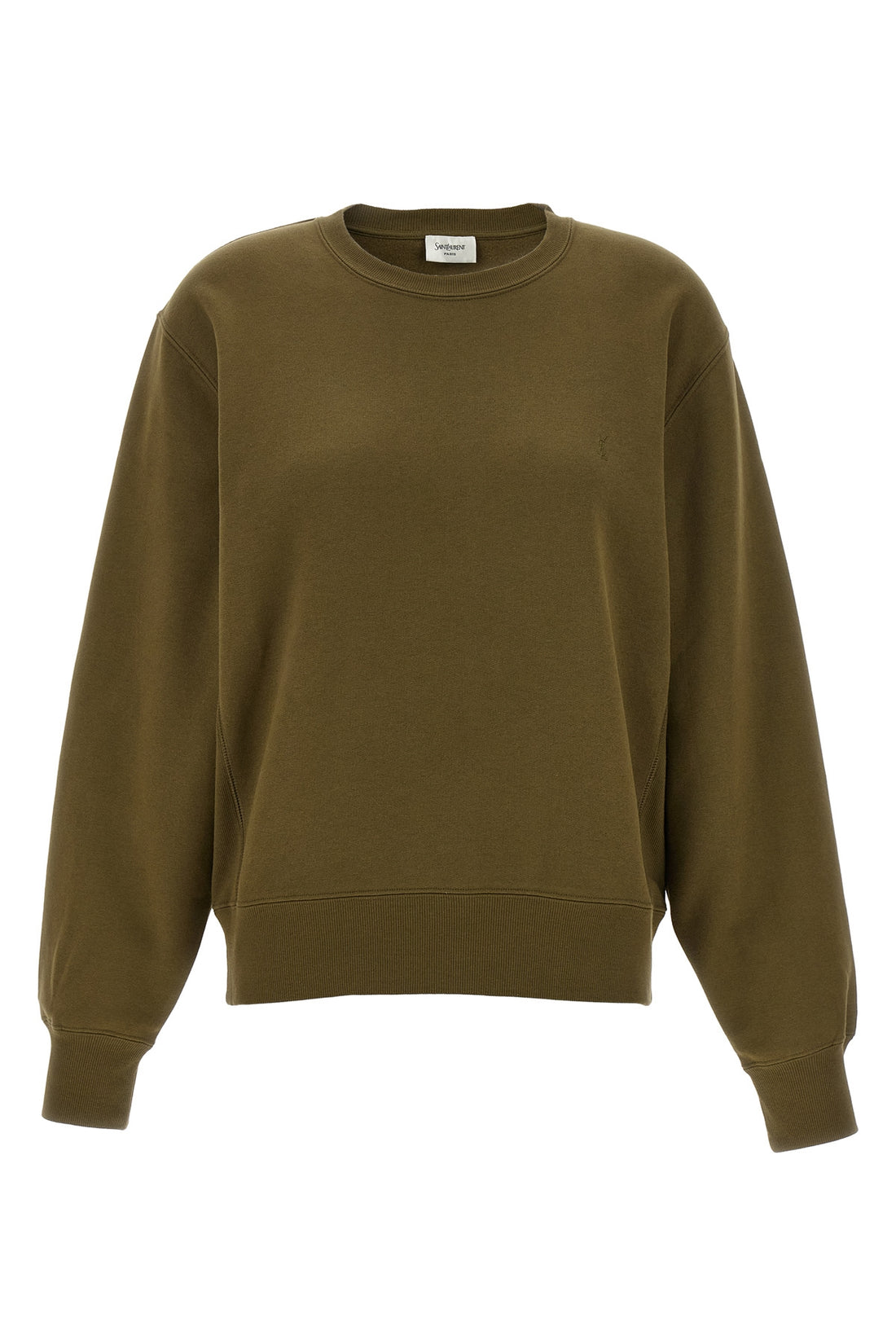SAINT LAURENT L slightly fleece cotton sweatshirt