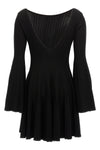 patty ribbed stretch knit dress