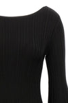 patty ribbed stretch knit dress