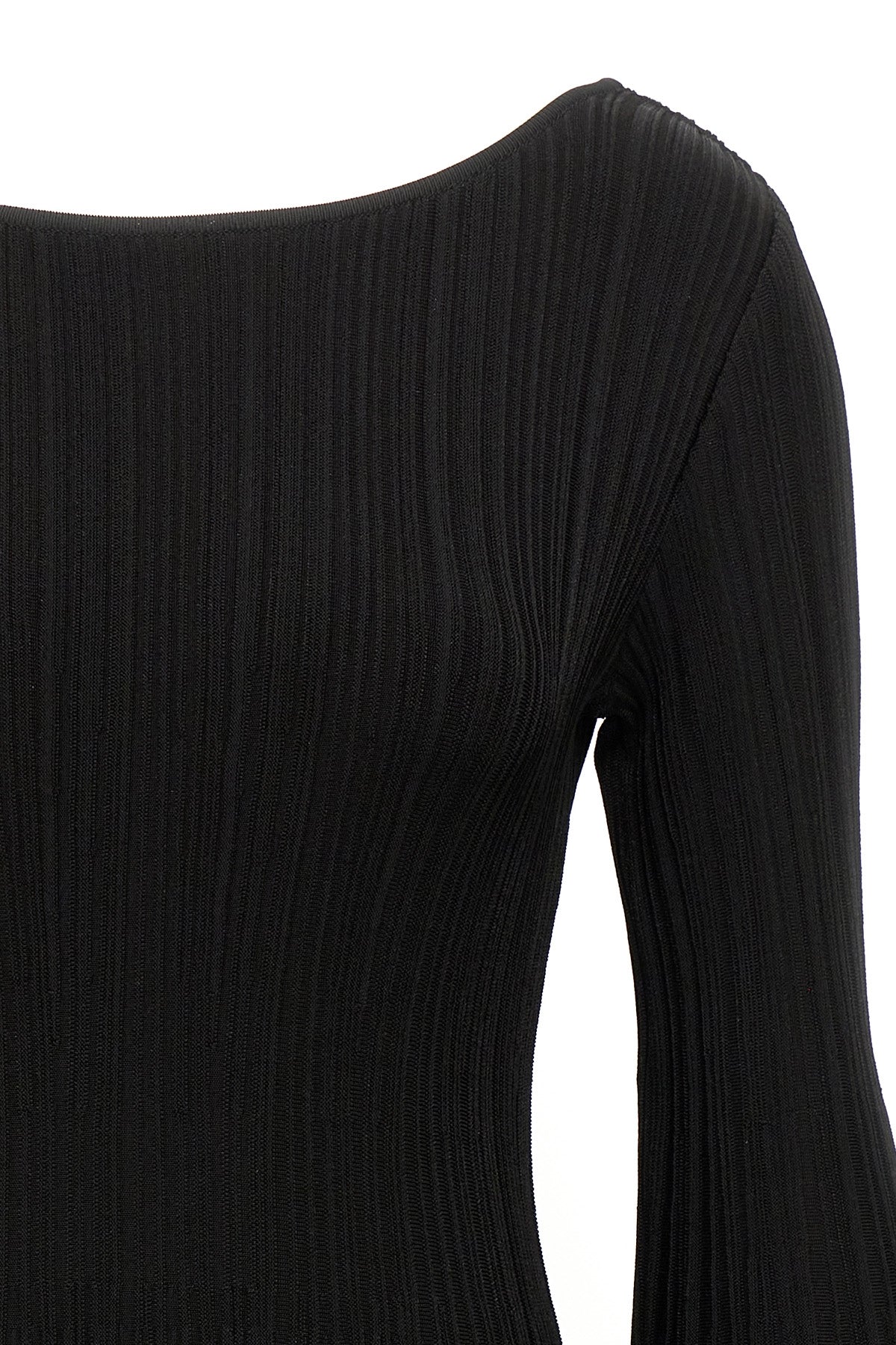 patty ribbed stretch knit dress