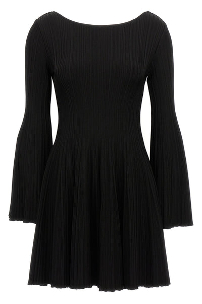 patty ribbed stretch knit dress