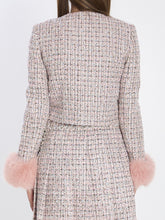 SELF PORTRAIT 10 pink bouclé jacket