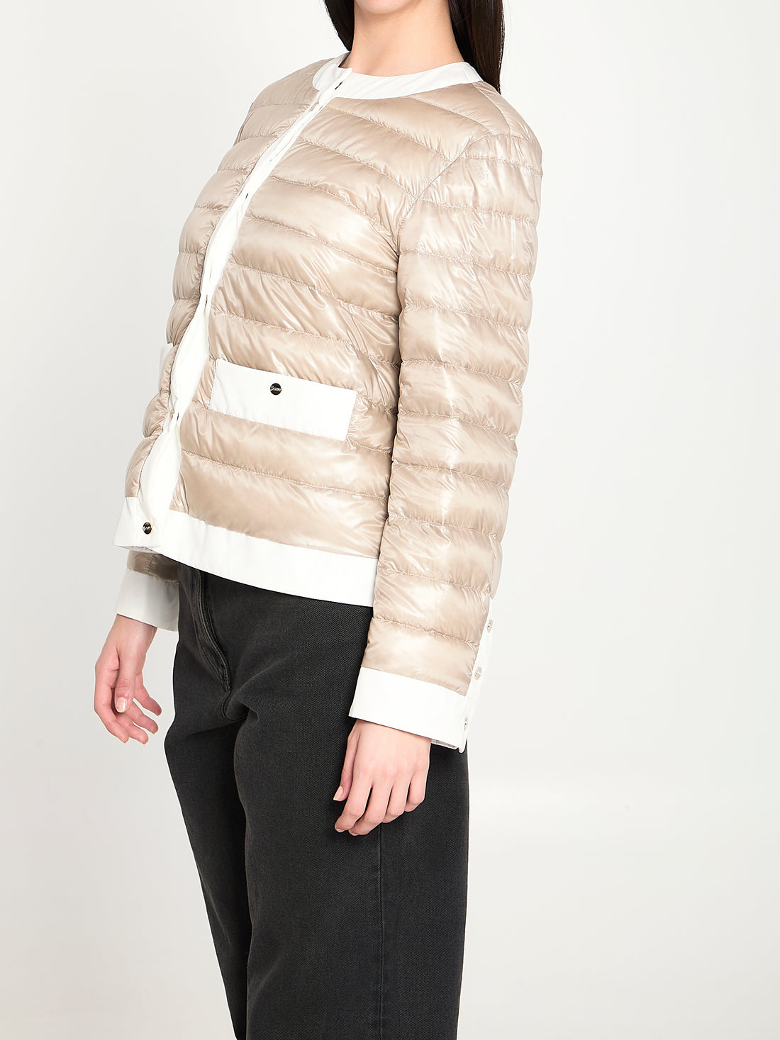 HERNO 40 short padded down jacket