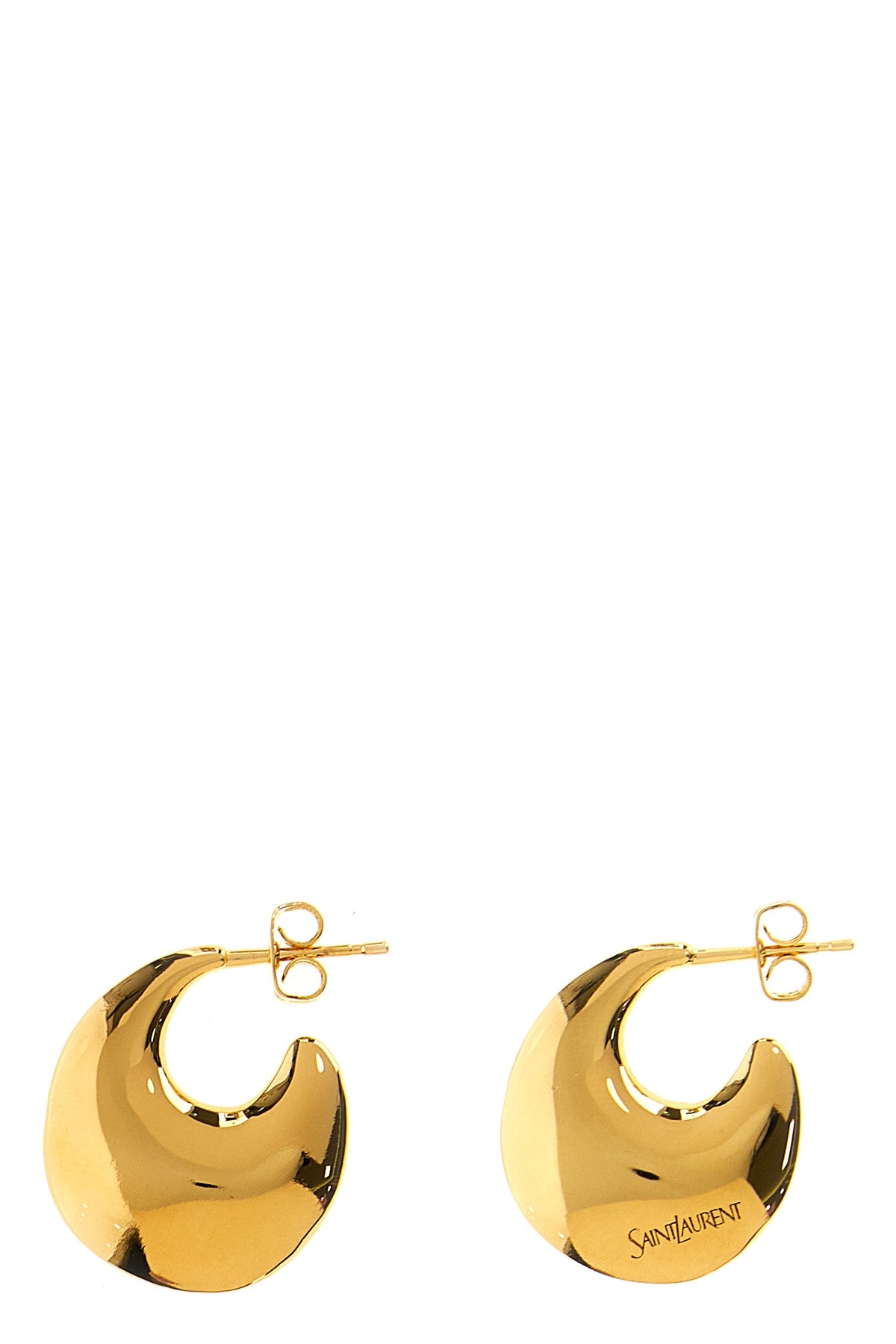 gold metal earring
