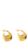 gold metal earring