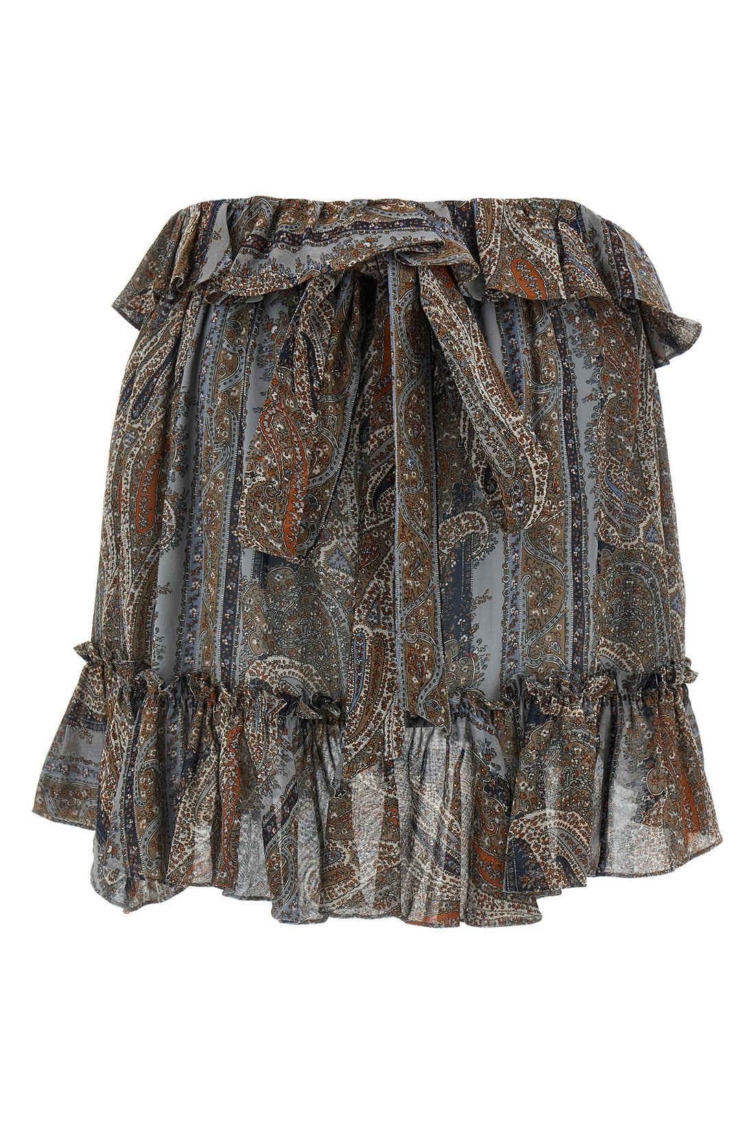 SAINT LAURENT 38 silk skirt