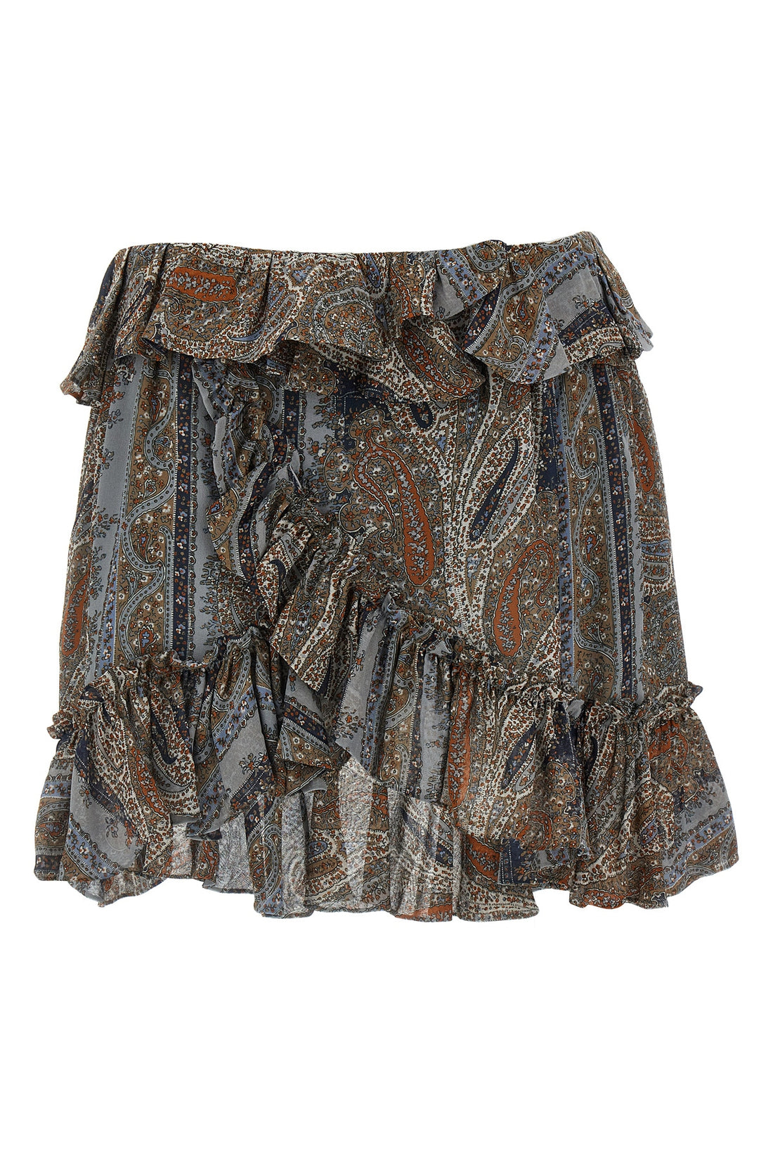 SAINT LAURENT 38 silk skirt