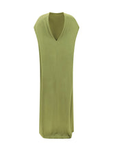 DRIES VAN NOTEN M satin long dress