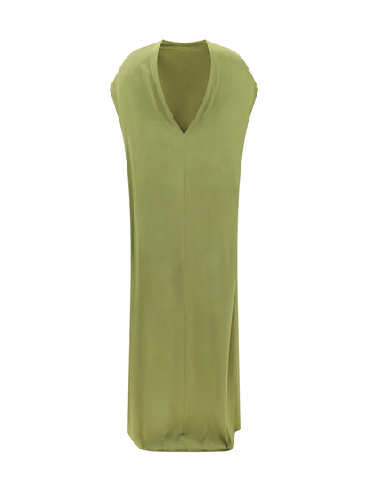 DRIES VAN NOTEN M satin long dress