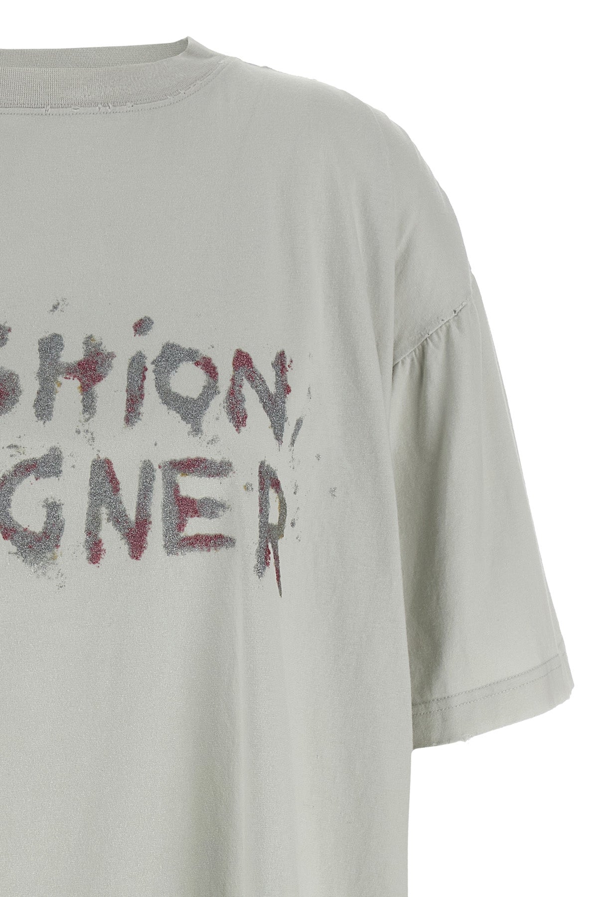 used and torn dry jersey t-shirt