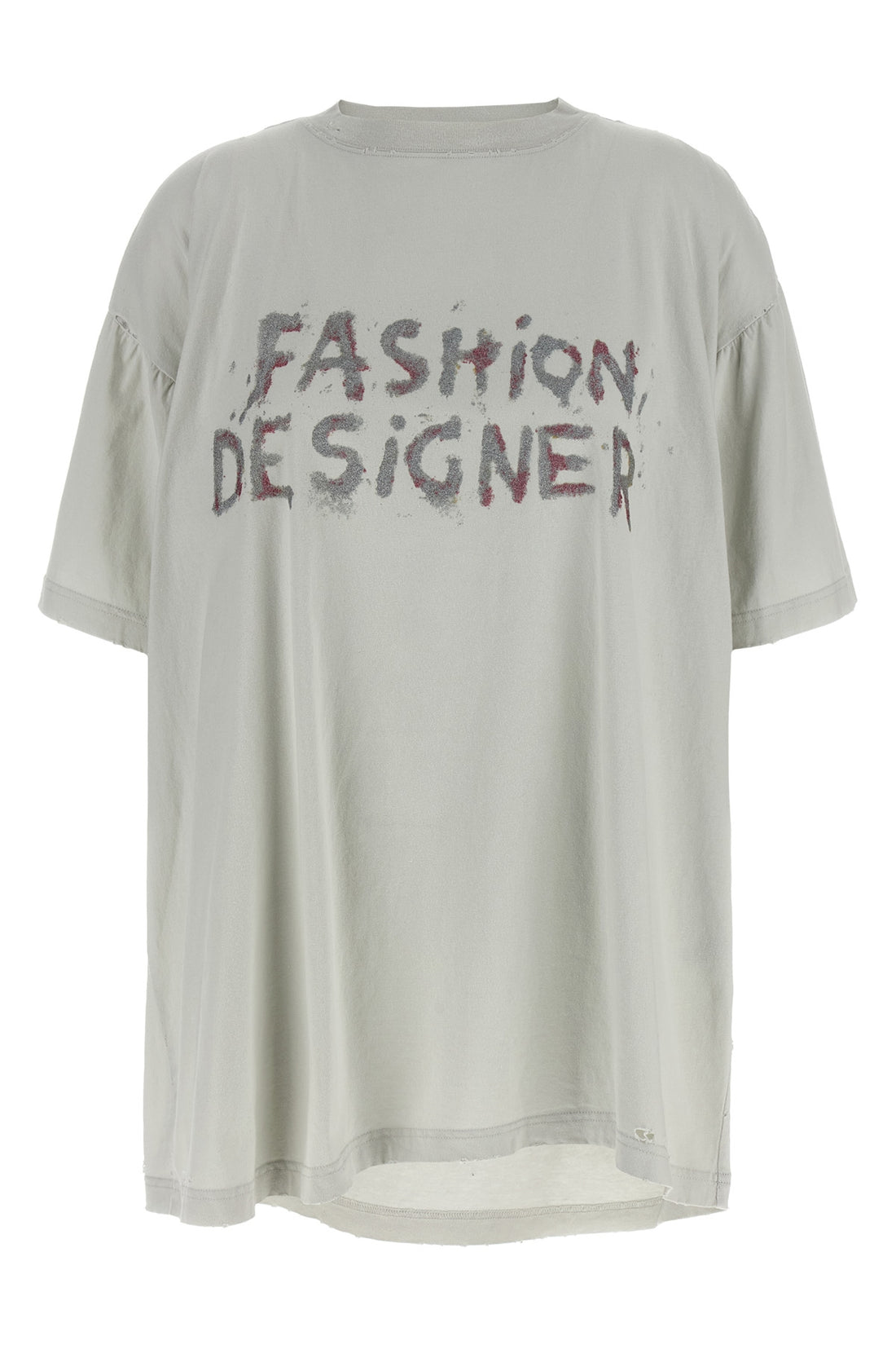 BALENCIAGA 2 used and torn dry jersey t-shirt