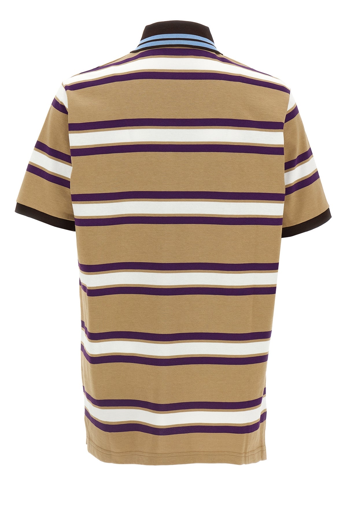 r striped heavy cotton jersey polo shirt