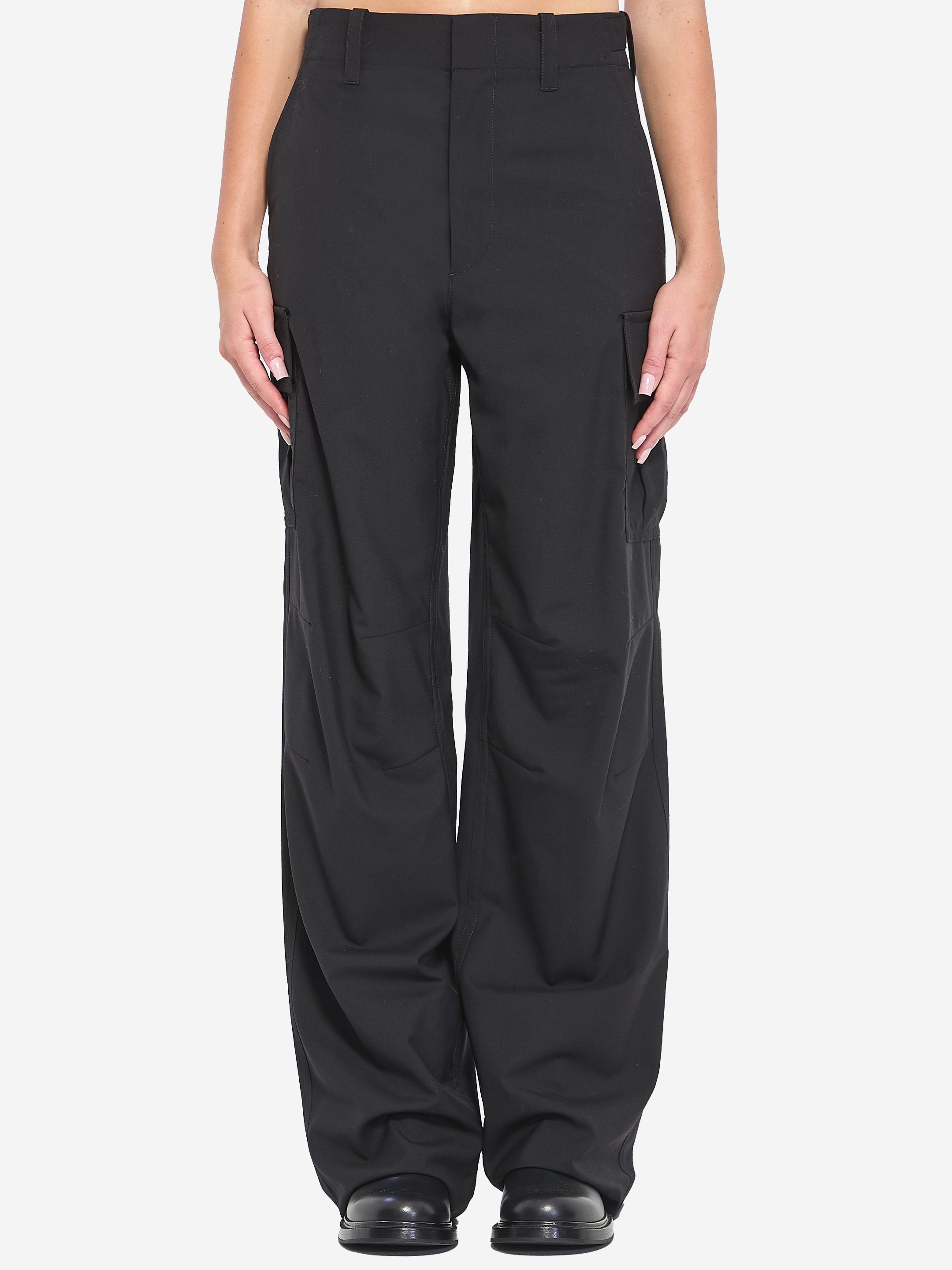 BOTTEGA VENETA 38 cargo trousers in lightweight woo