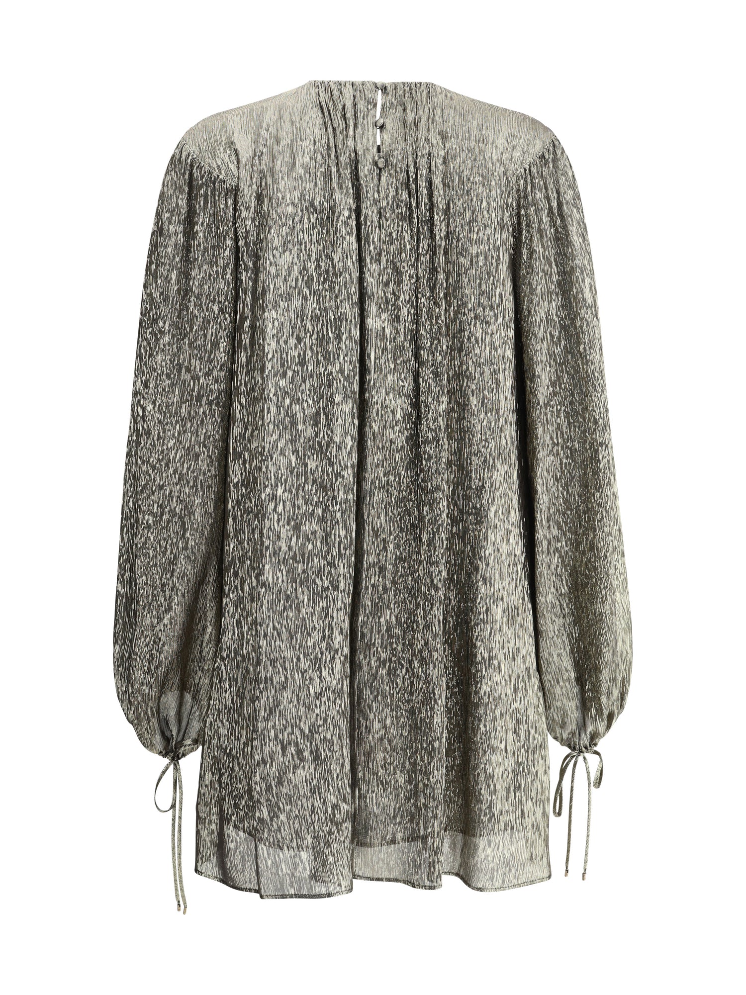 CHLOÉ 38 silk lamé mini dress