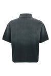 gradient-effect cotton piqué polo shirt